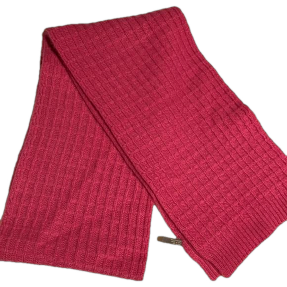 ANN TAYLOR 100% cashmere pink long scarf 8”x 66”